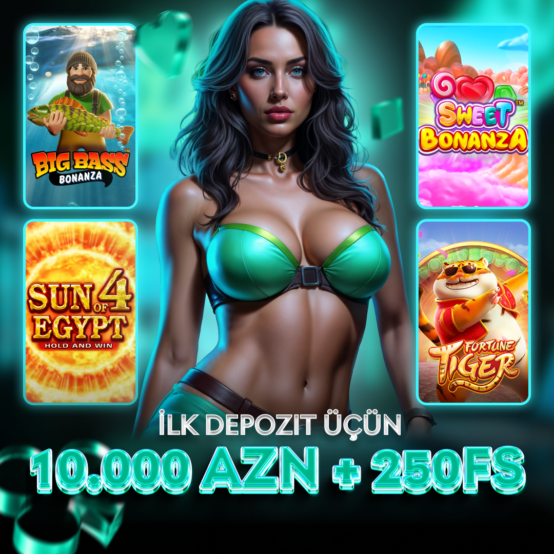 Pin Up casino üçün 10.000 AZN və 250 FS bonus kampaniyası banneri